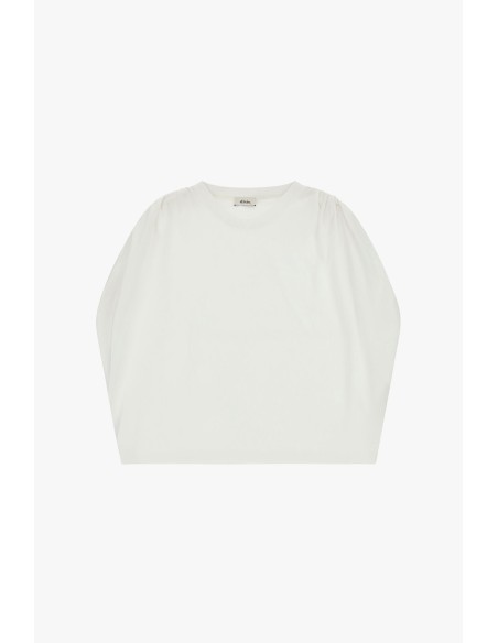 Dixie T-shirt met lange mouwen en gerimpelde schouders