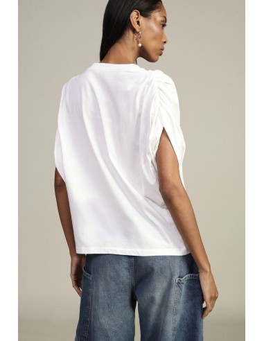 Dixie T-shirt met lange mouwen en gerimpelde schouders