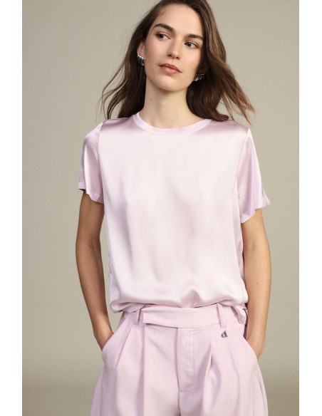 Dixie T-shirt met korte mouwen en rechte snit