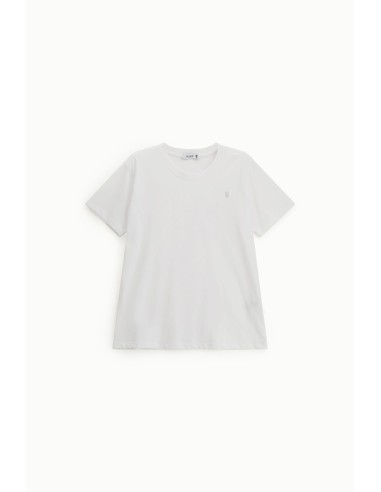 Regular-fit T-shirt met ronde hals en geborduurd logo Please