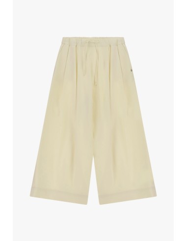 Cropped palazzobroek met elastische tailleband aub