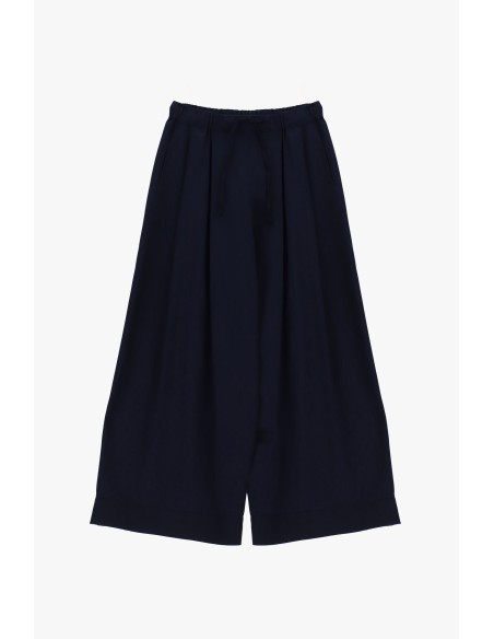Cropped palazzobroek met elastische tailleband aub