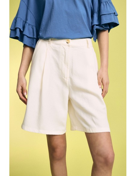 Regular-fit shorts met plooien en zijzakken Please
