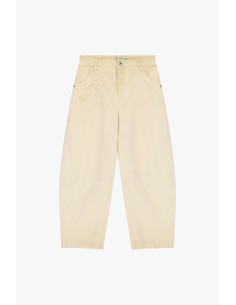 Broek met hoge taille en onafgewerkte zoom, alstublieft 2