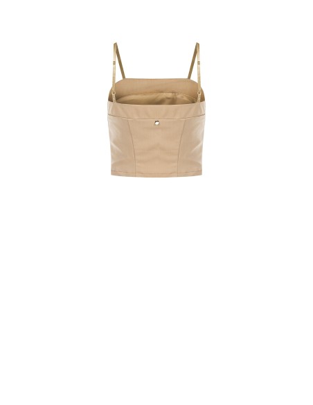 Crop top bustier met elastiek aan de achterkant Rinascimento