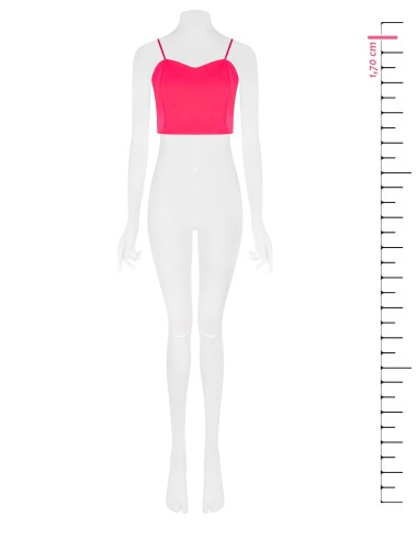 Crop top van technische stof Rinascimento