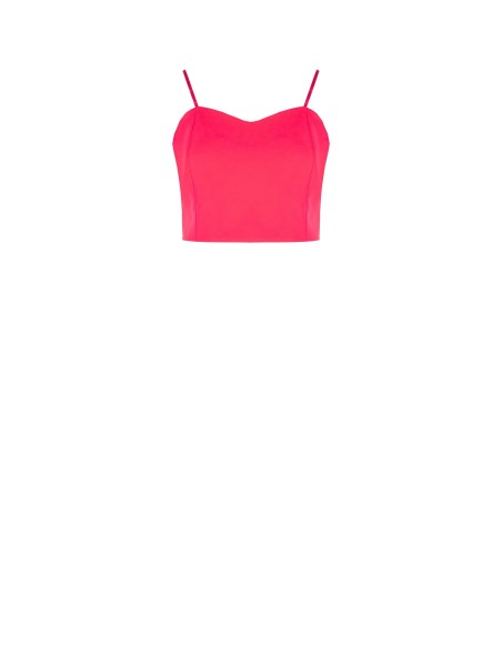Crop top van technische stof Rinascimento