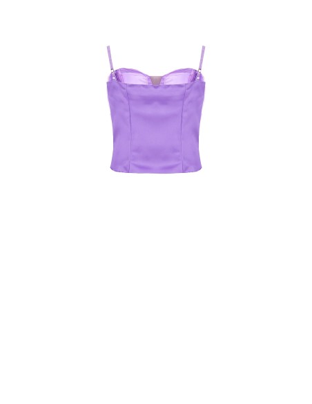 Bustièrcroptop van tule met rozen van Rinascimento