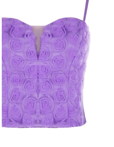 Bustièrcroptop van tule met rozen van Rinascimento