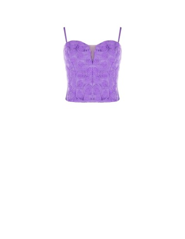Bustièrcroptop van tule met rozen van Rinascimento