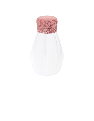 Strapless blouse met paillettenbedekt detail Rinascimento