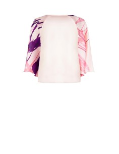 Ruime satijnen blouse met V-hals en vlindermouwen Rinascimento 2