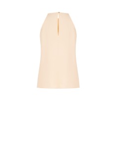 Vloeiende A-lijnblouse van mat satijn met rozen Rinascimento 2