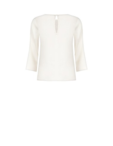 Ruime vierkante satijnen blouse met 3/4-mouwen Rinascimento