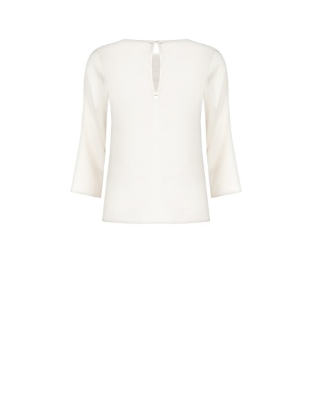 Ruime vierkante satijnen blouse met 3/4-mouwen Rinascimento