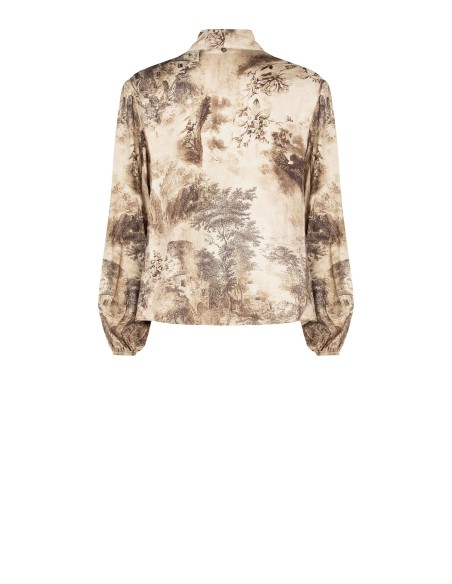 Vloeiende viscoseblouse met strikdetail van Rinascimento