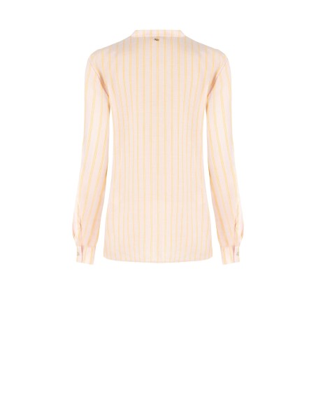 Regular fit blouse van lichte stof met volant Rinascimento