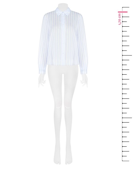 Oversized blouse van lichte stof van Rinascimento