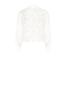 Wijde blouse van viscosemix met devoré Rinascimento 2