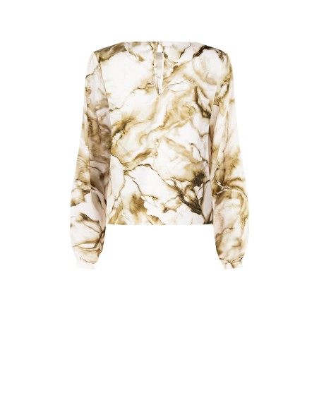 Ruime blouse met glittervlekken Rinascimento