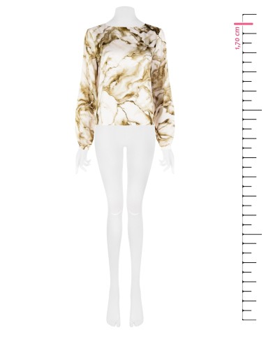 Ruime blouse met glittervlekken Rinascimento