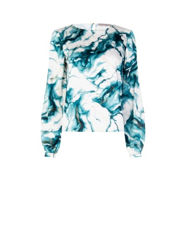 Ruime blouse met glittervlekken Rinascimento