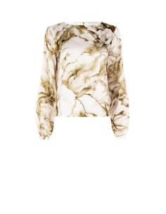 Ruime blouse met glittervlekken Rinascimento