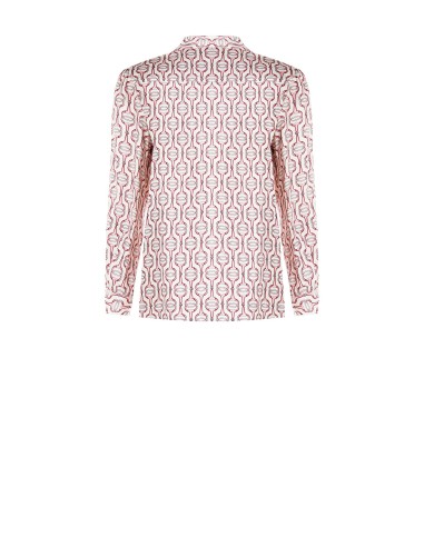 Regular viscose blouse met Rinascimento-logoknopen