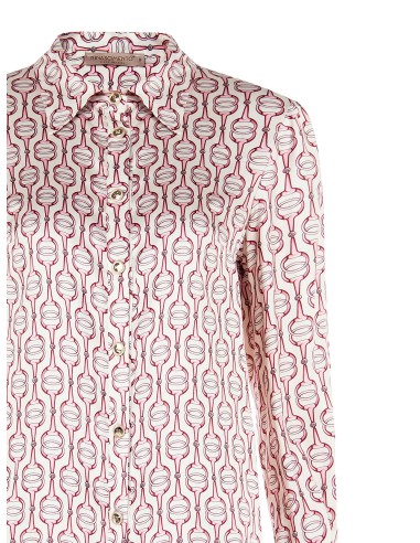 Regular viscose blouse met Rinascimento-logoknopen