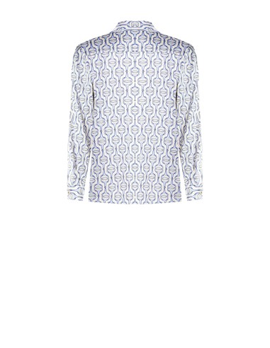 Regular viscose blouse met Rinascimento-logoknopen