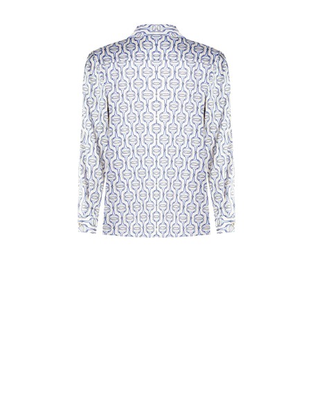 Regular viscose blouse met Rinascimento-logoknopen