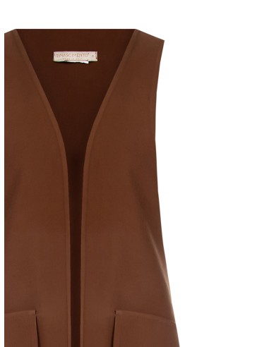 Lange open gilet met zijsplitten van Rinascimento