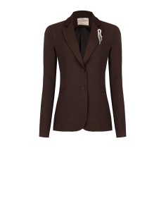 Getailleerde blazer met strass-speld Rinascimento