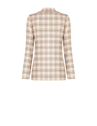 Geruite blazer van poliviscose van Rinascimento