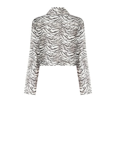 Zebraprint stretchjeansjasje Rinascimento