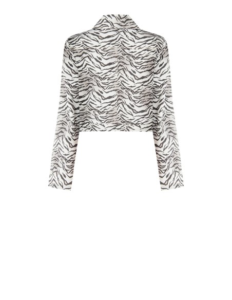 Zebraprint stretchjeansjasje Rinascimento