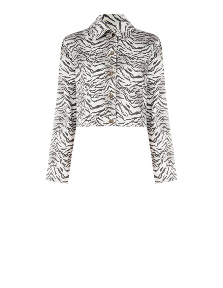 Zebraprint stretchjeansjasje Rinascimento