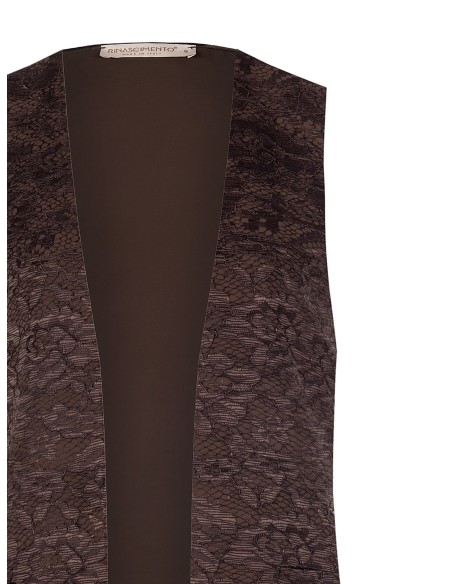Lang Open Kanten Gilet Rinascimento