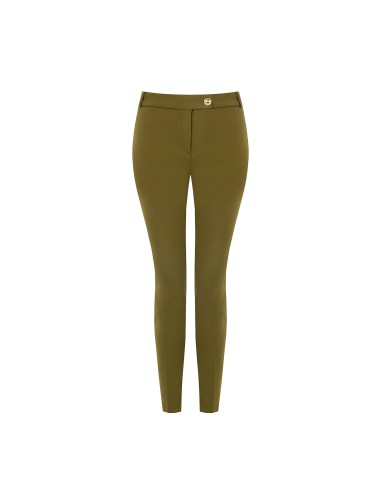 Aansluitende cropped broek van scuba-crêpe van Rinascimento