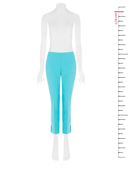 Skinny cropped broek van technische stof met kleine splitjes bij de enkels Rinascimento