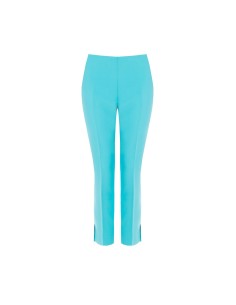 Skinny cropped broek van technische stof met kleine splitjes bij de enkels Rinascimento