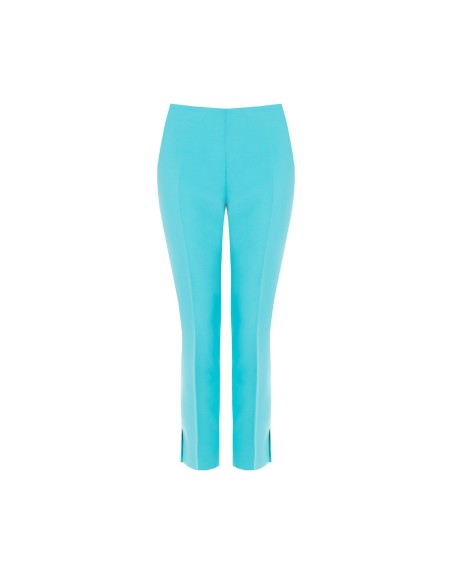 Skinny cropped broek van technische stof met kleine splitjes bij de enkels Rinascimento