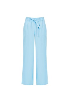 Palazzo-broek van mat satijn met trekkoord en elastische tailleband Rinascimento