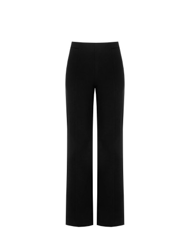 Palazzo-broek van scuba-crêpe met elastische tailleband van Rinascimento