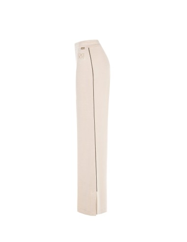 Palazzo-broek van licht neopreen met verhoogd RR-logo van Rinascimento