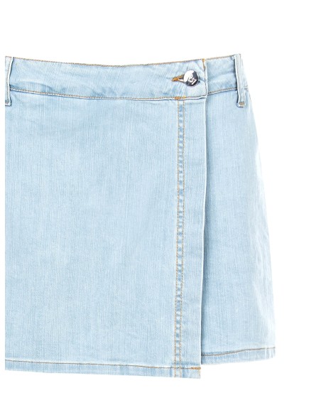 Denim skort met overslag van Rinascimento