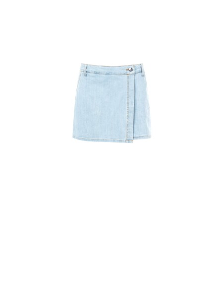 Denim skort met overslag van Rinascimento