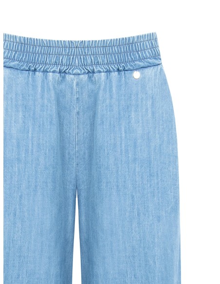 Jeans met elastische tailleband en zakken van Rinascimento