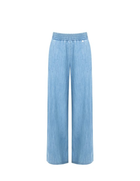 Jeans met elastische tailleband en zakken van Rinascimento