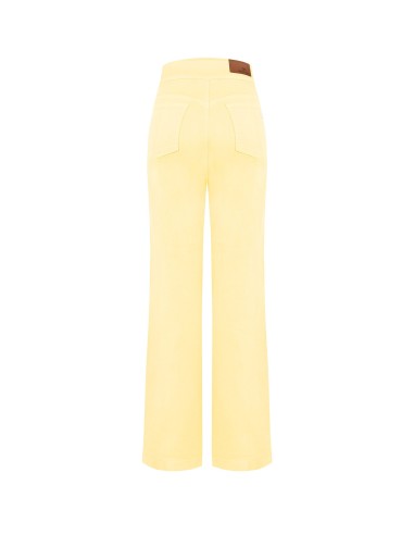 Rechte stretchjeans met hoge taille en knopen van Rinascimento